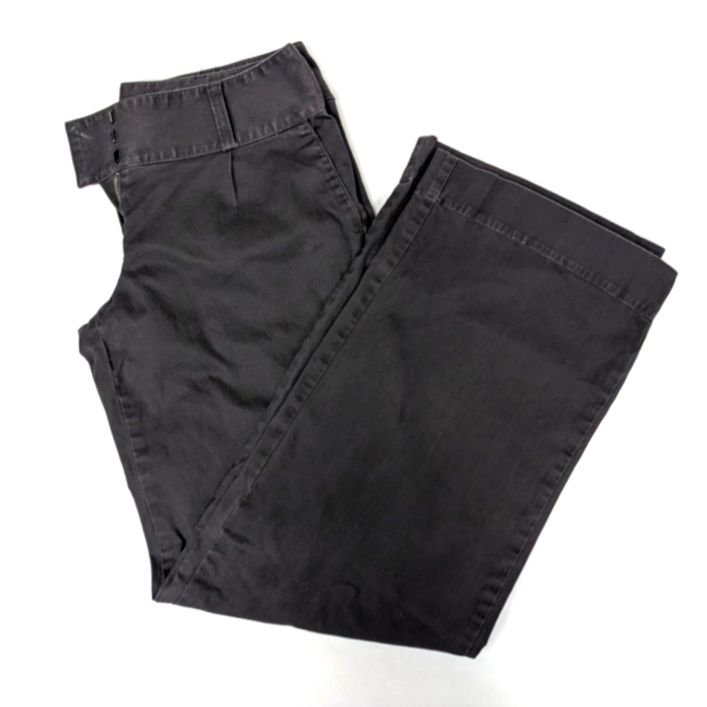 Elle wide leg trousers gray size 10 [206]